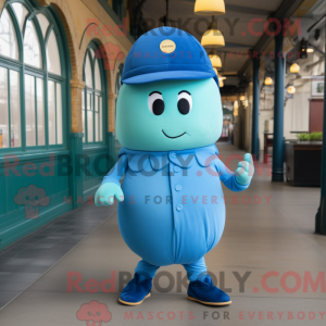 Mascot character of a Blue...