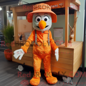 Maskotkarakter af en Orange...
