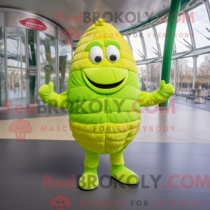 Mascot character of a Lime...