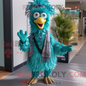 Personaje mascota de un emú...