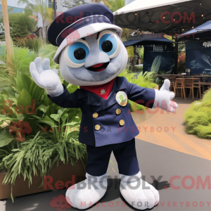 Maskot karakter af en Navy...