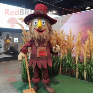 Maroon Scarecrow mascotte...