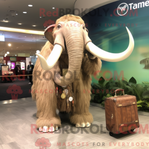 Maskotkarakter av en mammut...