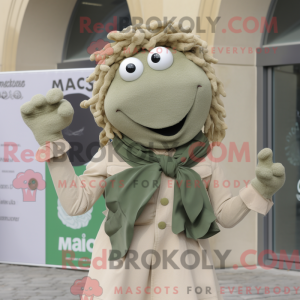 Maskotkarakter av en Tan...