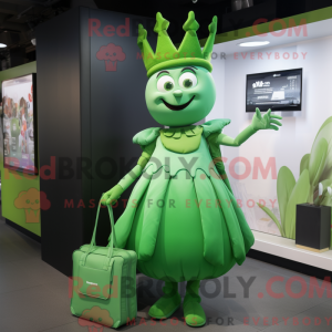 Mascot character of a Green...