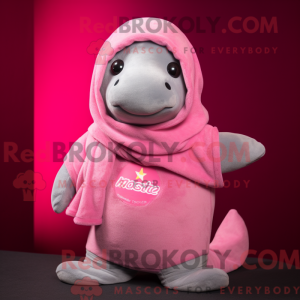 Mascot character of a Pink...