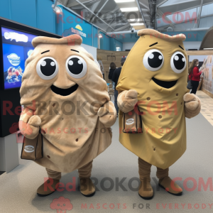 Mascot character of a Tan...