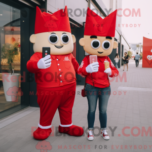 Mascot character of a Red...