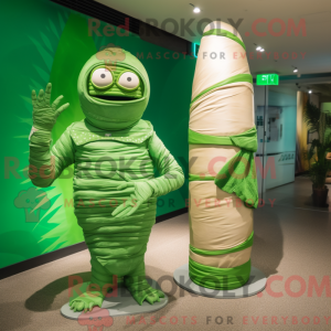 Mascot character of a Green...