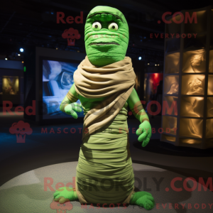 Mascot character of a Green...