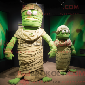 Mascot character of a Green...