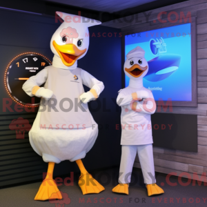 Mascot character of a White...