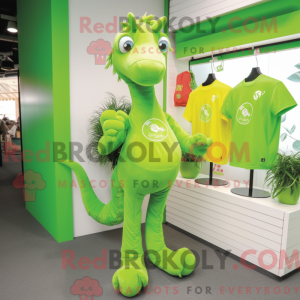 Postava maskota Lime Green...