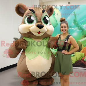 Mascot character of a Olive...