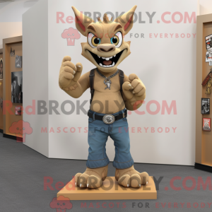 Mascot karakter van een Tan...
