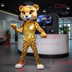 Mascottefiguur van een...