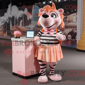 Mascot character of a Peach...