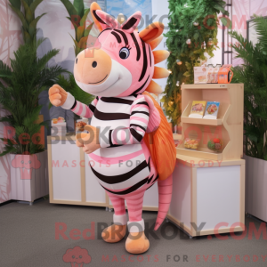 Mascot character of a Peach...