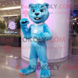Postava maskota Sky Blue...
