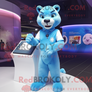 Postava maskota Sky Blue...