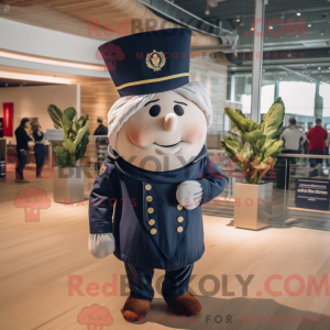 Mascot character of a Navy...