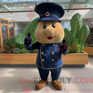 Mascot character of a Navy...