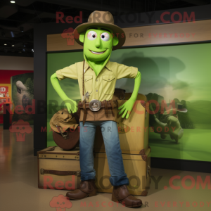 Máscara de cowboy verde...