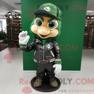 Maskot postava lesní zelené...