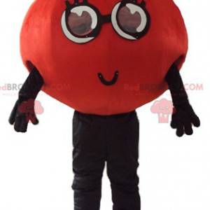 Mascote do tomate em volta e se tocando - Redbrokoly.com