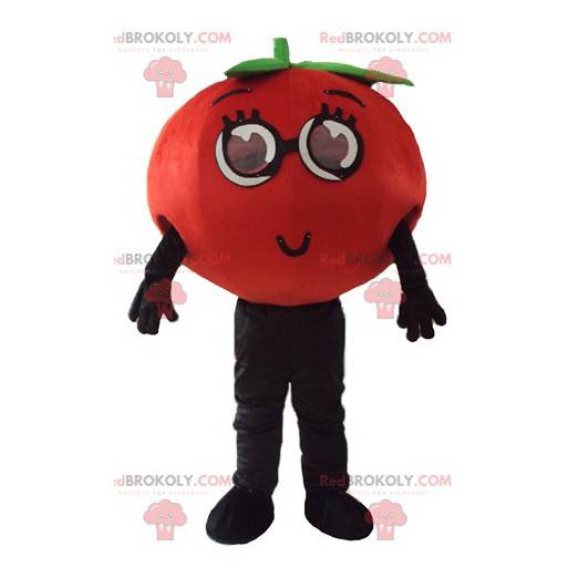 Mascotte de tomate toute ronde et attendrissante -