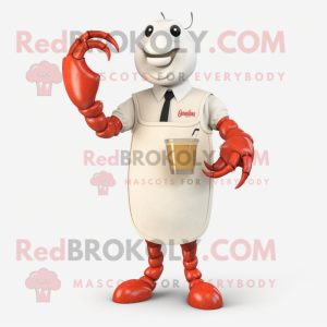 Cream Lobster maskot...