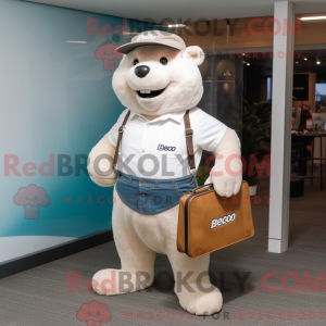 Mascot character of a White...