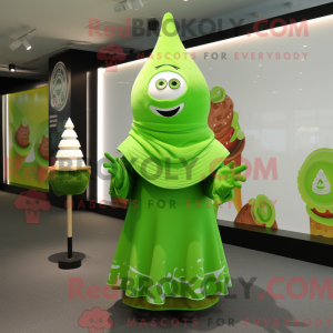 Mascot character of a Lime...