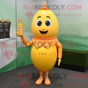Mascot character of a Peach...