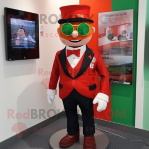 Rødt irsk flag maskot...