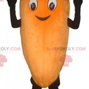 Giant and smiling orange carrot mascot - Redbrokoly.com