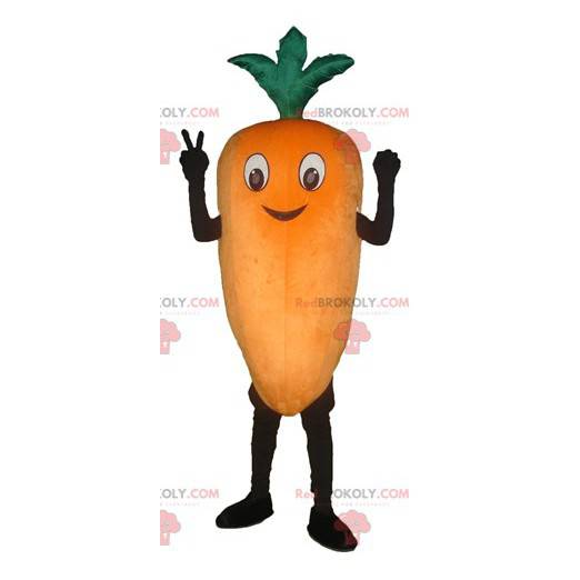 Jätte- och le orange morotmaskot - Redbrokoly.com