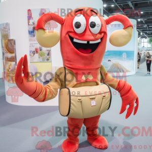 Mascot character of a Tan...