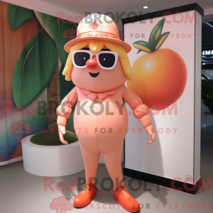 Maskotkarakter av en Peach...