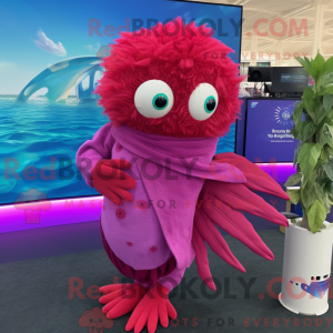 Máscara de peixe Magenta...