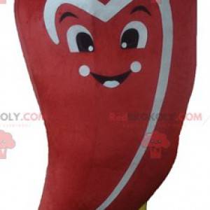 Mascotte gigante rossa del pepe bianco e verde - Redbrokoly.com