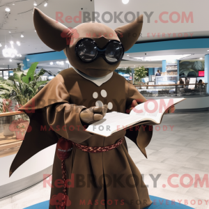 Mascot character of a Brown...