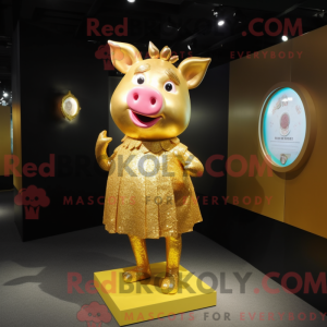 Mascottefiguur van een...