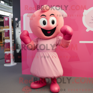 Postava maskota růžové...