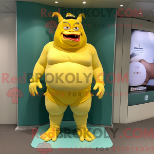 Mascottefiguur van een...