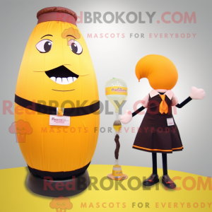 Mascottefiguur van een...