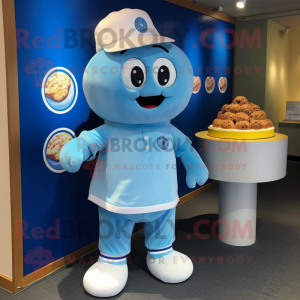 Blå Dim Sum maskot drakt...