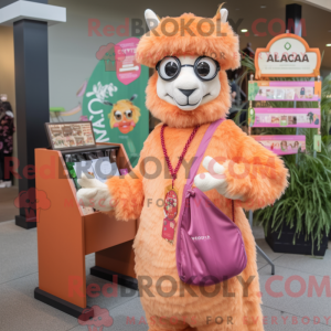 Mascot character of a Peach...