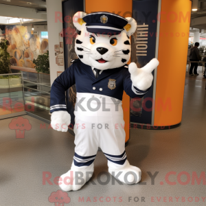 Mascot character of a Navy...