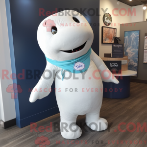Mascot character of a White...